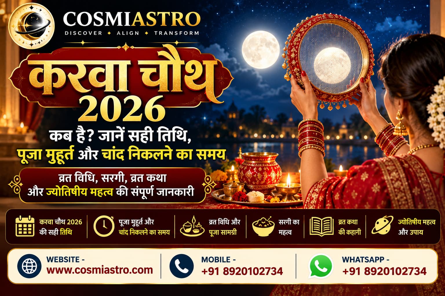 Karwa Chauth 2026: Puja Muhurat and Moonrise Time